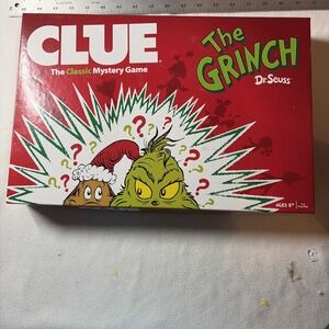 CLUE Dr Seuss Grinch Christmas How The Grinch Stole Christmas Edition Board Game